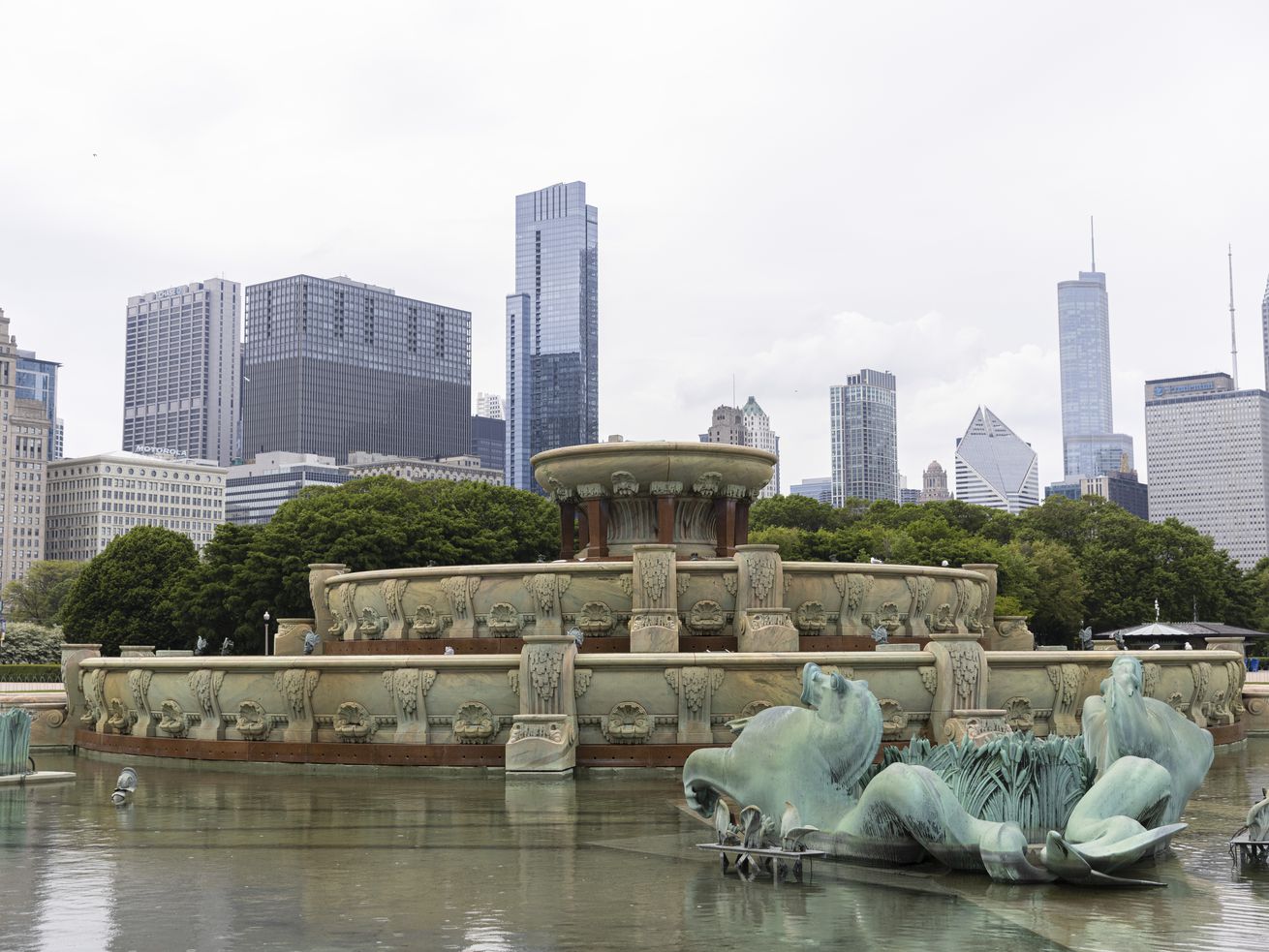 The Buckingham Fountain in Grant Park on Tuesday, May 18, 2021.