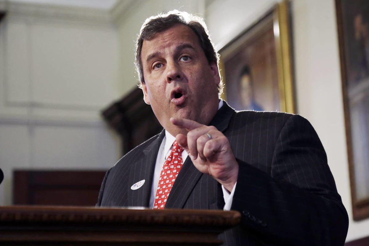 New Jersey Gov. Chris Christie answers a question during a news conference, Tuesday, June 4, 2013 in Trenton, N.J. Christie will set an October special election to fill the U.S. Senate seat made vacant by Frank Lautenberg's death, a decision that gets vot