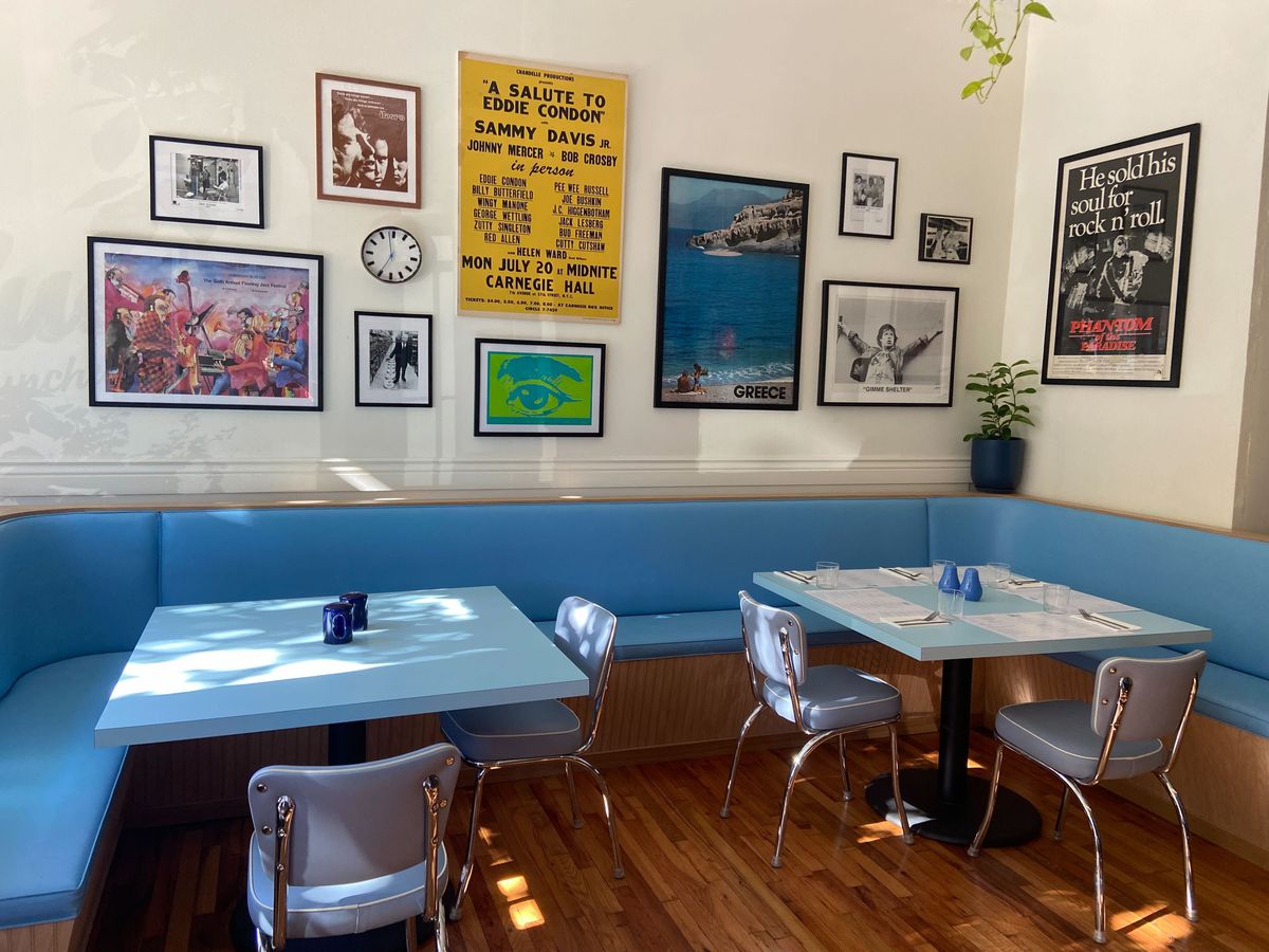 The dining room of Baby Blues Luncheonette.