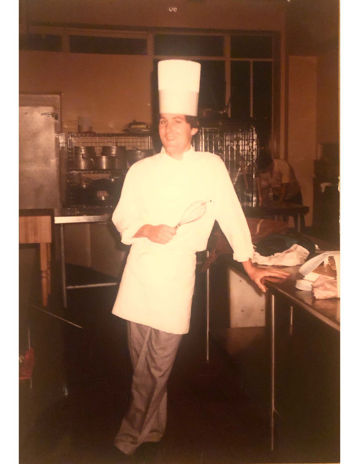 A photo of young Charlie Trotter during his time in San Francisco (1983-1984) when he had a brief, six-week stint at the California Culinary Academy. While in San Francisco, Trotter also worked at Cafe Bedford, Le Méridien, and Campton Place Restaurant (now Taj Campton Place Hotel) under Bradley Ogden.&nbsp;Photo courtesy of Lisa Ehrlich