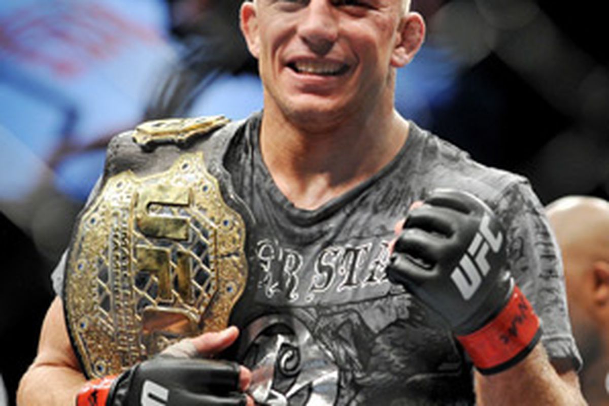 UFC Welterweight Champion Georges St. Pierre understands why an interim championship bout between Nick Diaz and Carlos Condit at UFC 143 is necessary, but he believes the road to the championship still goes through him.