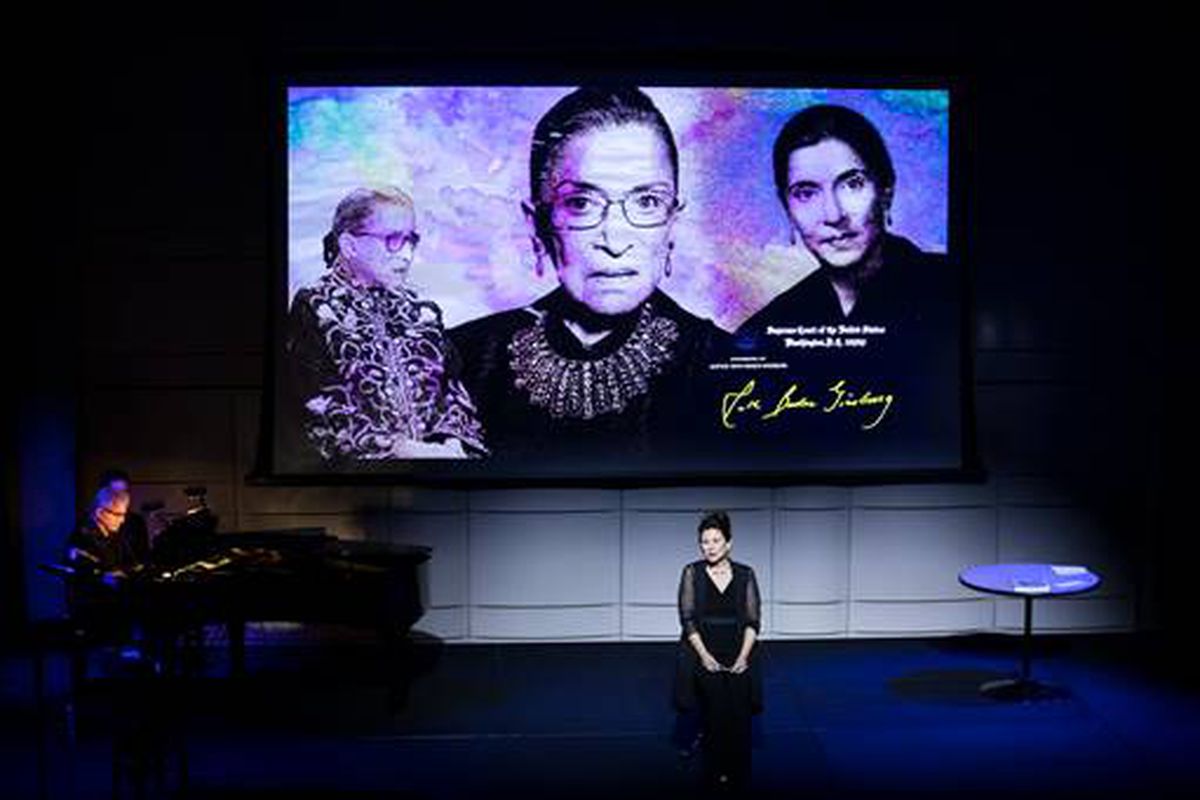 Patrice Michaels performs “Notorious RBG in Song.”