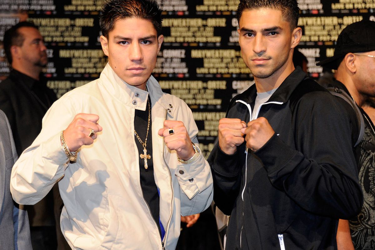 Jessie Vargas and Josesito Lopez will open tomorrow's PPV card. (Photo by Ethan Miller/Getty Images)