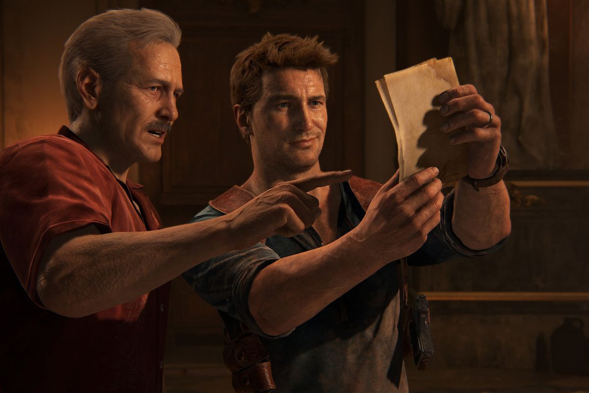 Uncharted 4: A Thief’s End - Sully and Nate examine documents