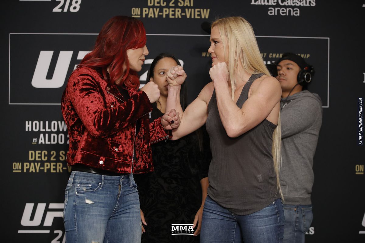 Cris Cyborg and Holly Holm
