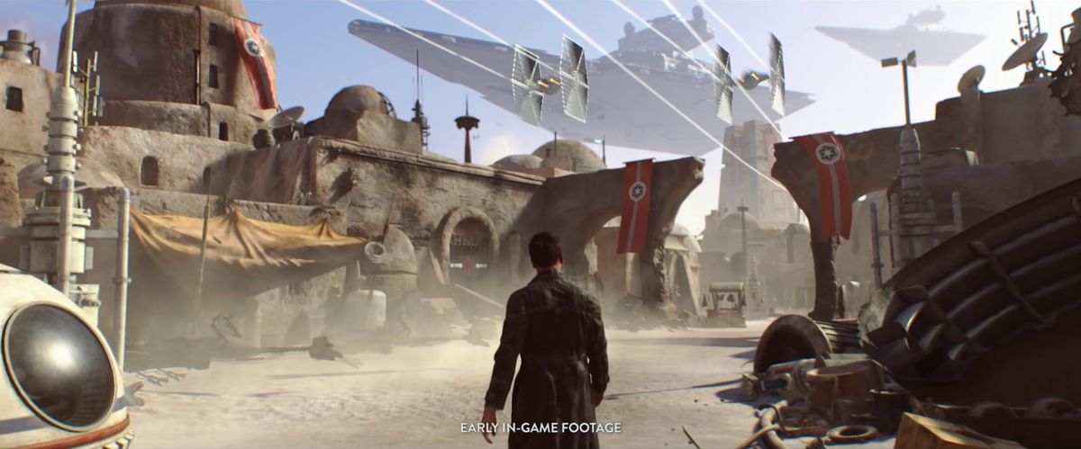 Visceral Games Star Wars project - Imperial-occupied town from early in-game footage