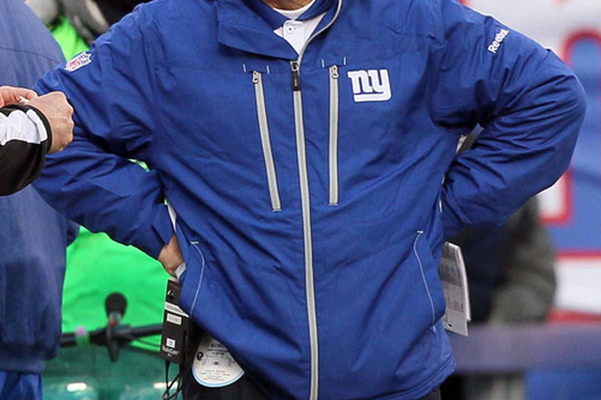 New York Giants head coach <strong>Tom Coughlin</strong>.  (Photo by Jim McIsaac/Getty Images)