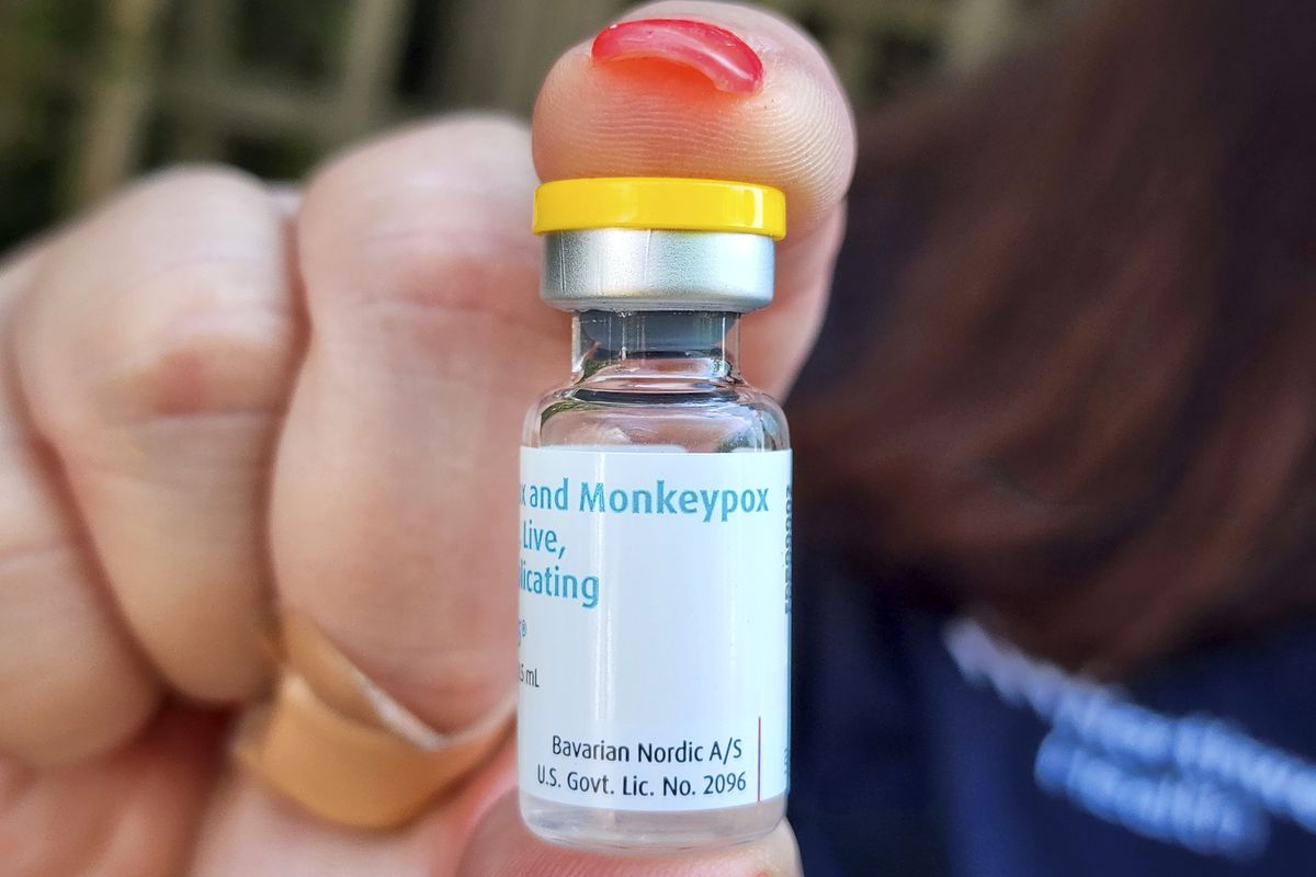A vial of the Monkeypox vaccine...