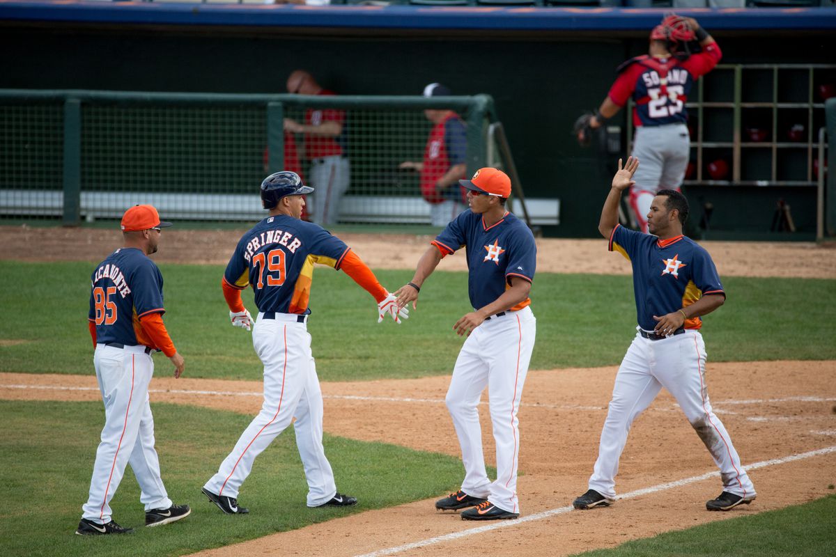 You could see the Astros high fiving on the field after the game a lot more in 2014