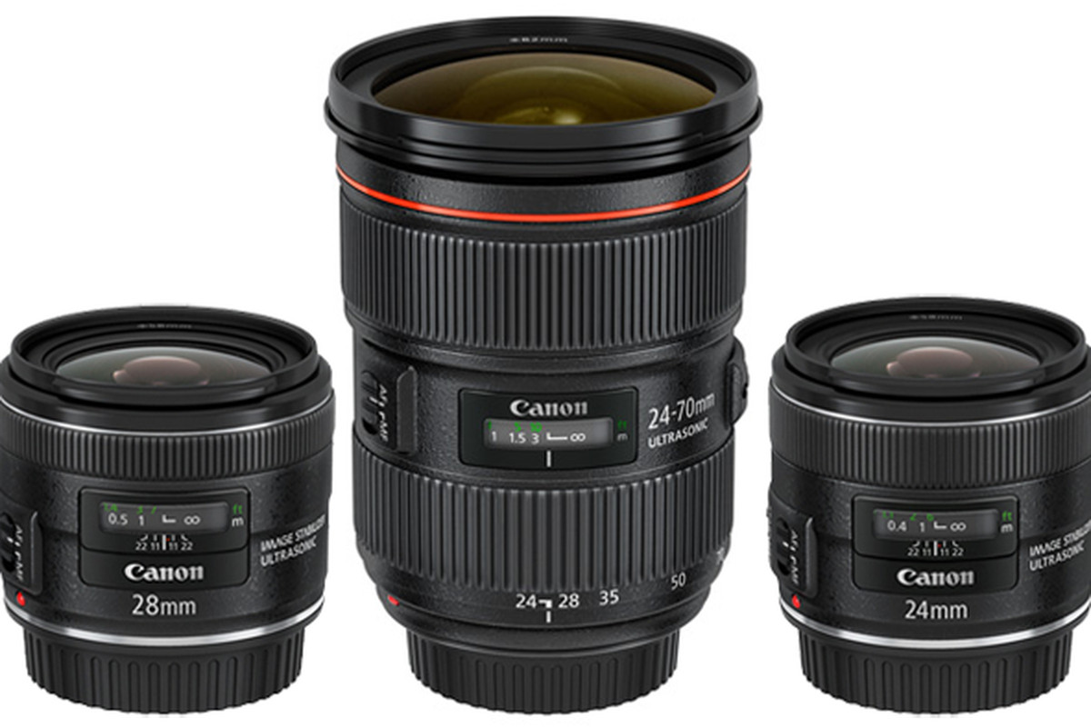 Canon Lenses 24-70mm, 24mm and 28mm primes