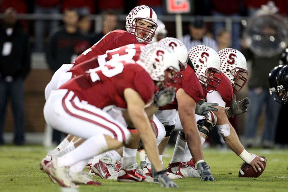 Our defense is going to have to bring it's A game in order to slow Andrew Luck and Stanford's dominating offensive line.  (Photo by Ezra Shaw/Getty Images)