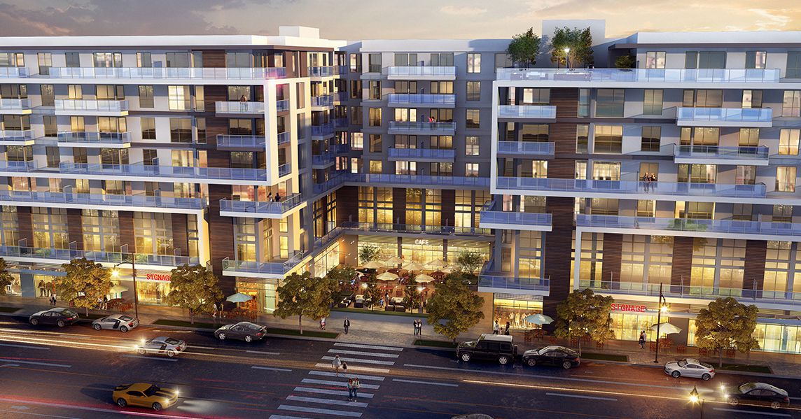 Fashion District project with 379 apartments and retail ...