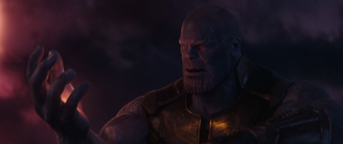 Thanos holding the Soul Stone in Avengers: Infinity War