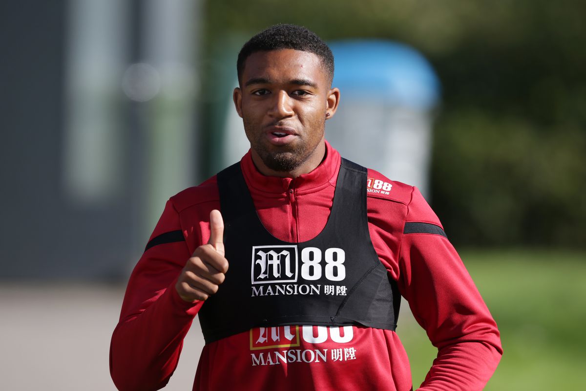 Jordon Ibe of Bournemouth pictured during a training session at Vitality Stadium on October 02, 2019