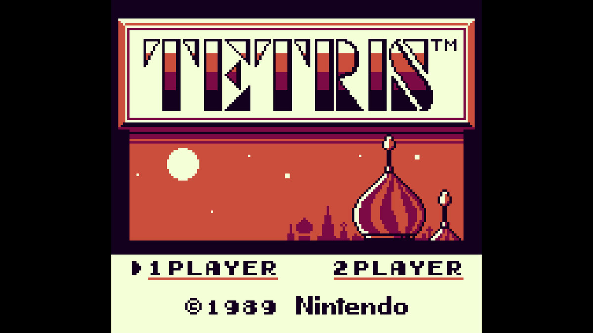Tetris’ menu screen on Analogue Pocket
