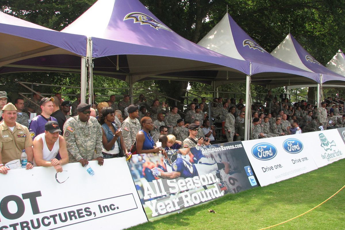 Military Appreciation Day at Ravens Training Camp