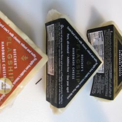 flagship cheese: pasteurized and aged 20 months, raw, and pasteurized and aged 4 years