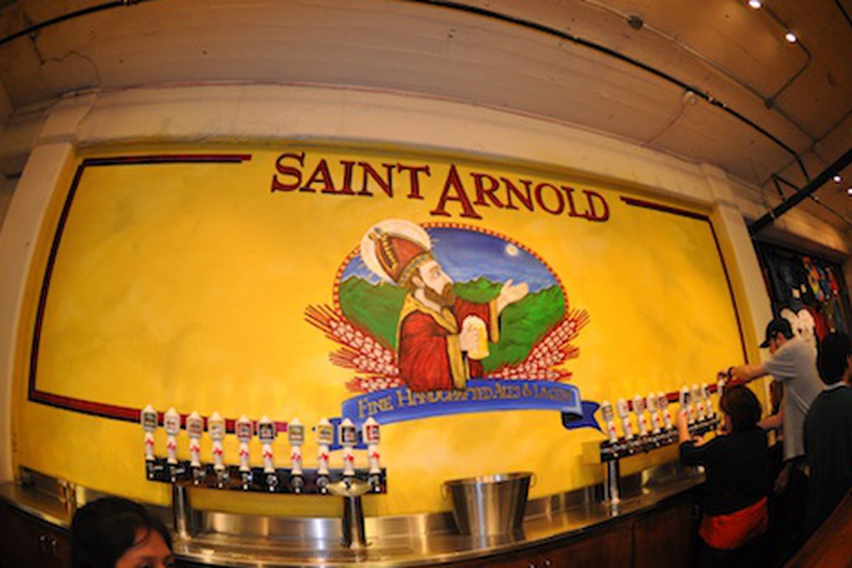 What the Saint Arnold bar might look like after one too many. 