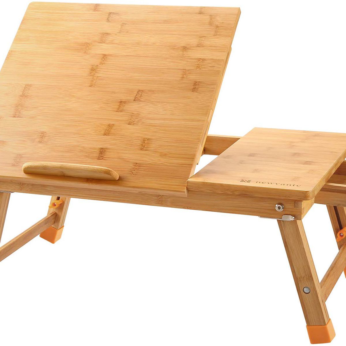 A lap desk made from bamboo. 