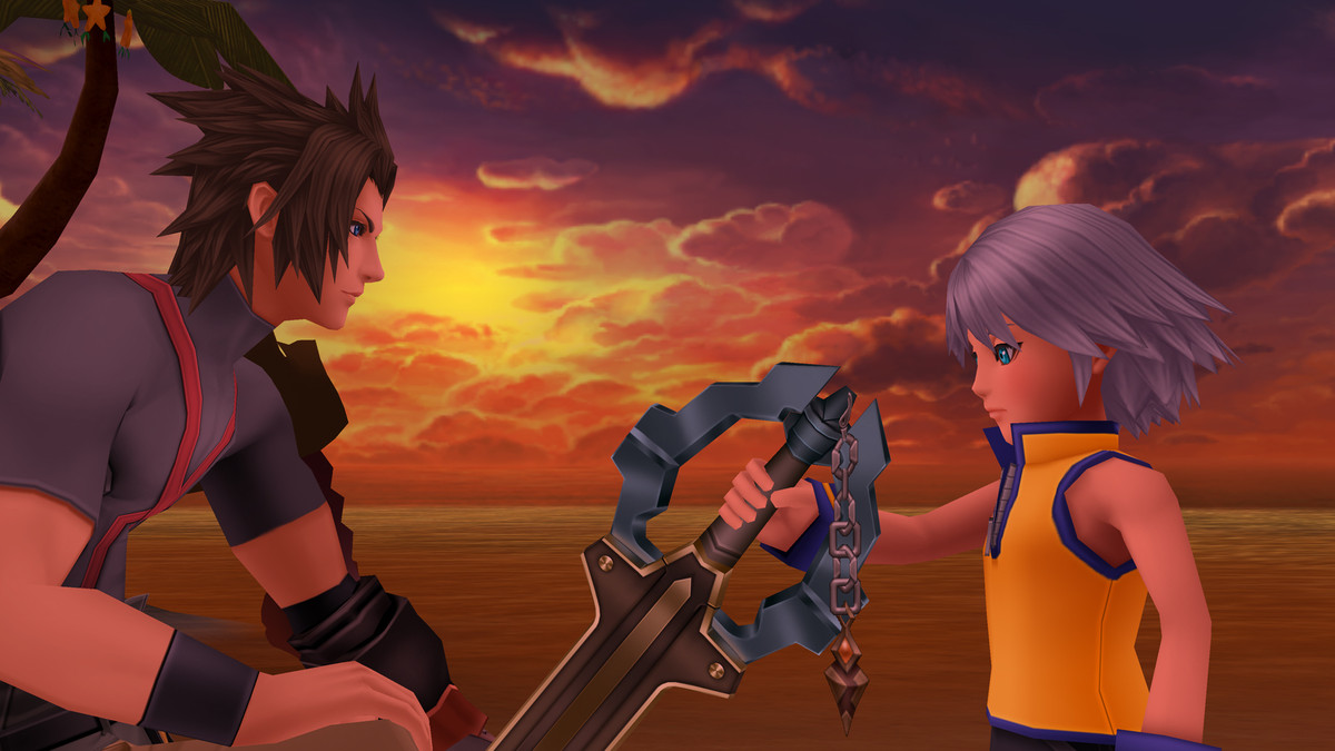 Terra and young Riku in Kingdom Hearts: Birth By Sleep