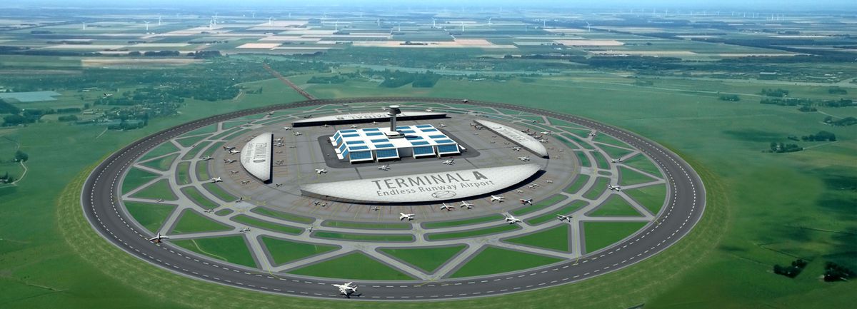 rendering of circular runway