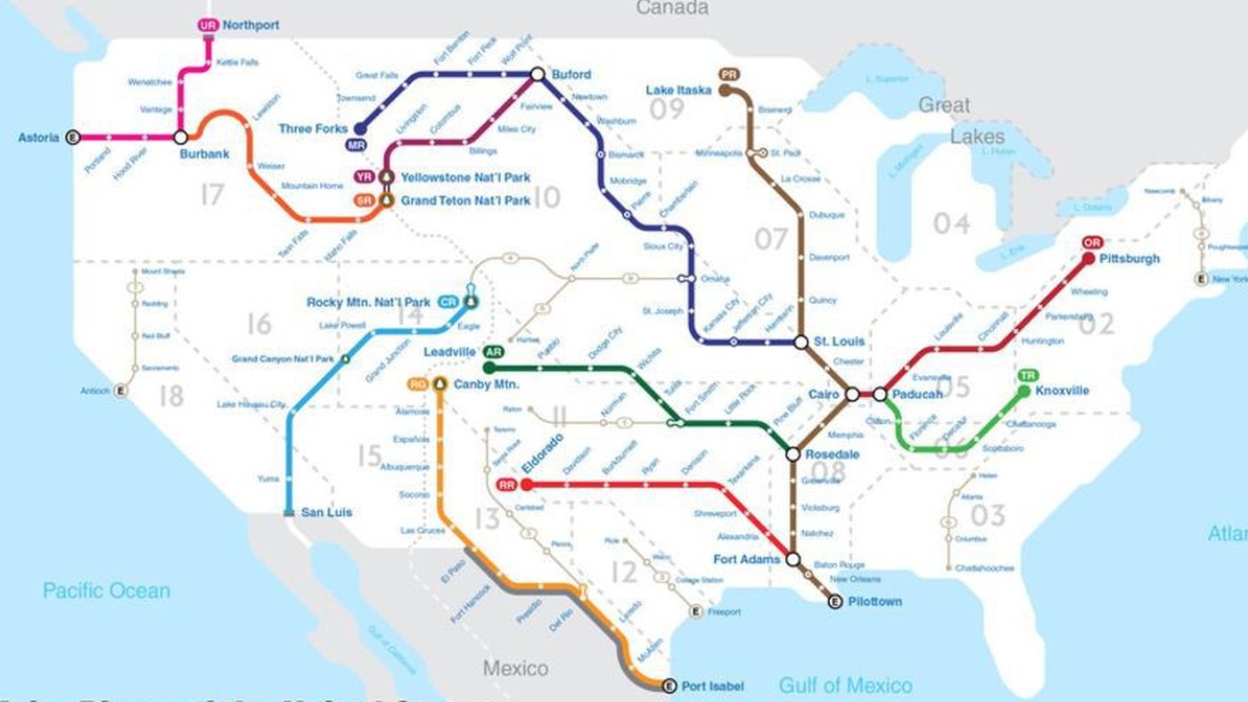 Mapping U S Rivers Like A National Subway System Curbed