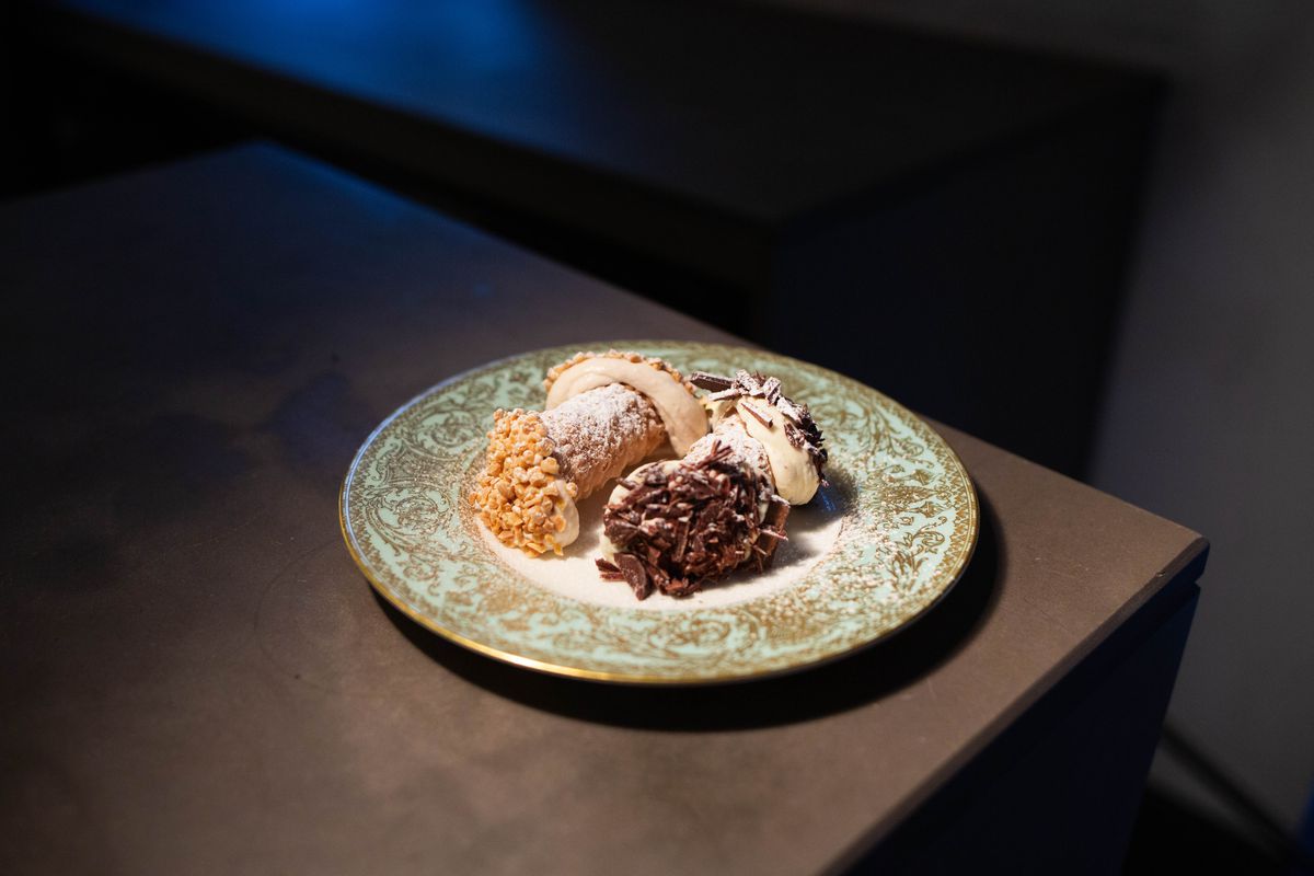 Pig fat cannoli at Quality Wines in Farringdon, the Eater London dish of the year in the Eater London Awards 2019