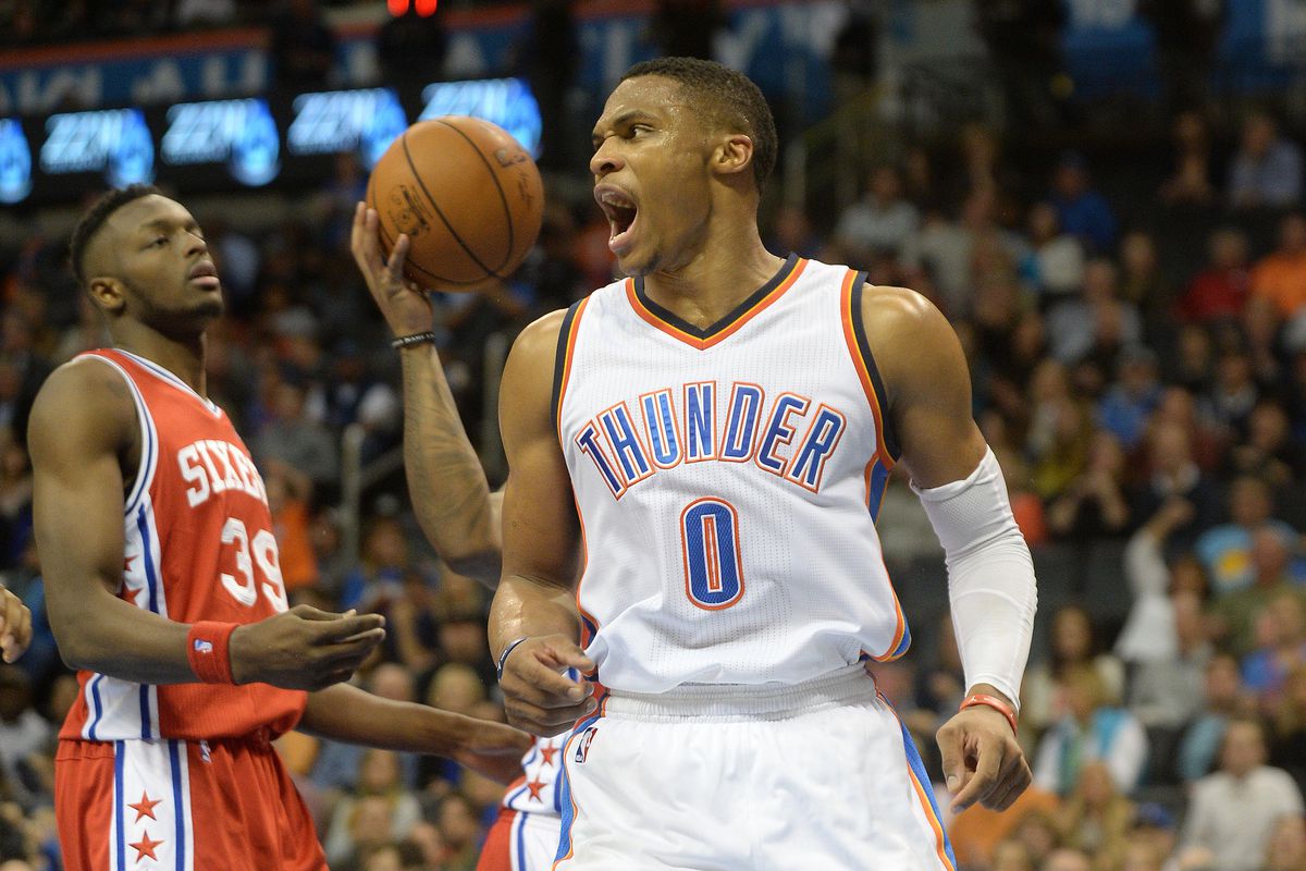 Westbrook having three arms might explain some things.
