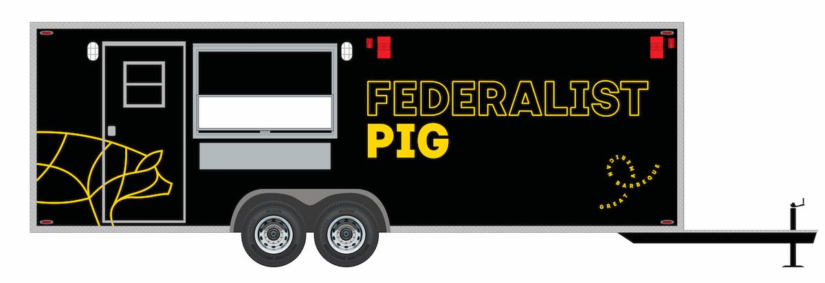 A rendering of Federalist Pig’s new mobile kitchen