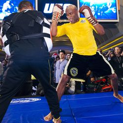 Anderson Silva UFC 183 Workout Photos