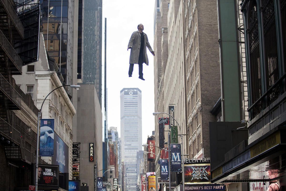 In this image released by Fox Searchlight Pictures, Michael Keaton portrays Riggan in a scene from "Birdman." The film was nominated for an Oscar Award for best feature on Thursday, Jan. 15, 2015. The 87th Annual Academy Awards will take place on Sunday, 