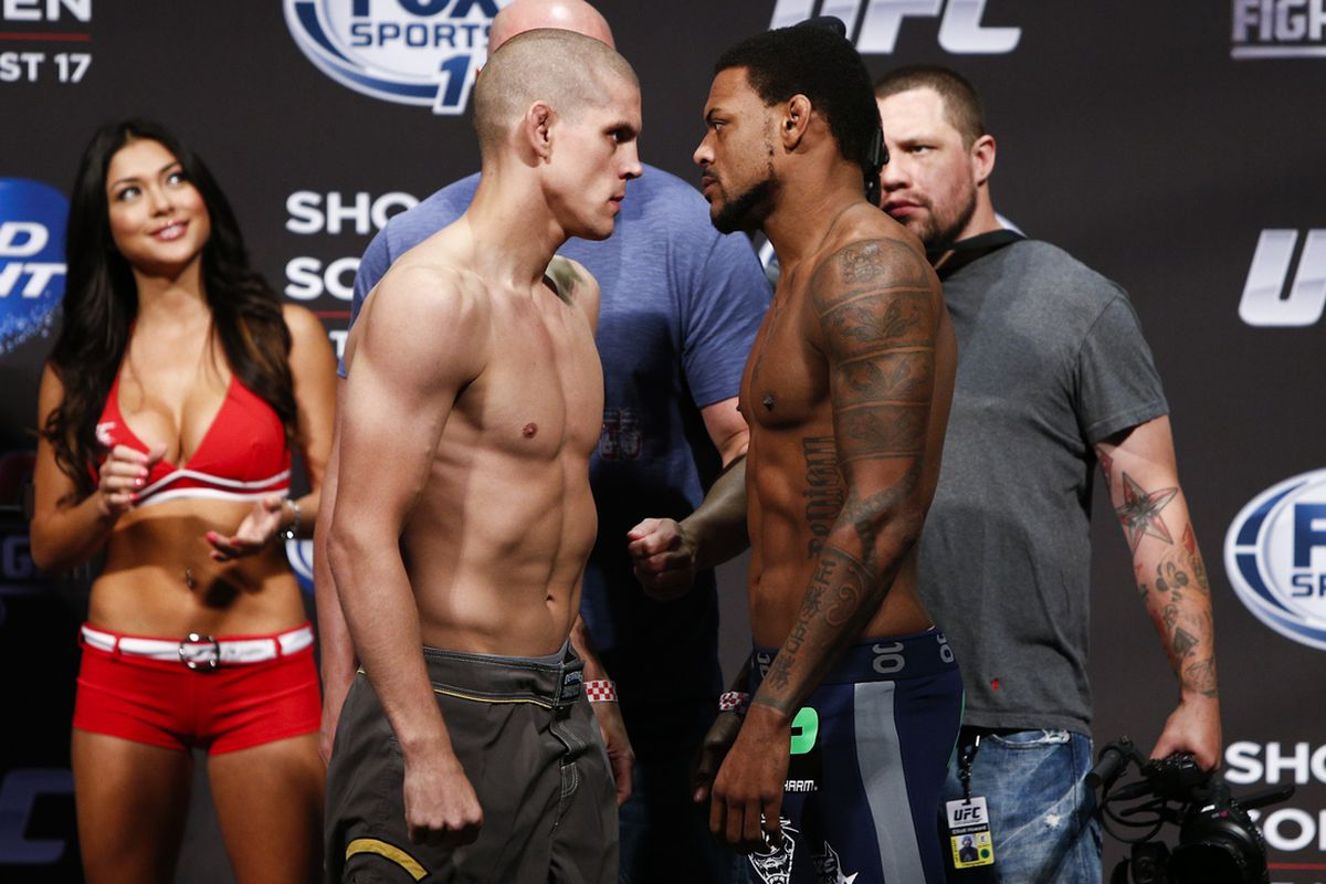 Joe Lauzon and Michael Johnson will square off at UFC Fight Night 26 on Saturday.