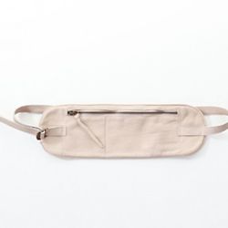 Bone leather cummerbund belt bag by MM6. Yes, technically, WE KNOW IT'S A FANNY PACK. But it's Margiela! And it's <a href="http://shop.creaturesofcomfort.us/mm6-leather-cummerbund-belt-bone.aspx" rel="nofollow">0 at Creatures of Comfort</a>