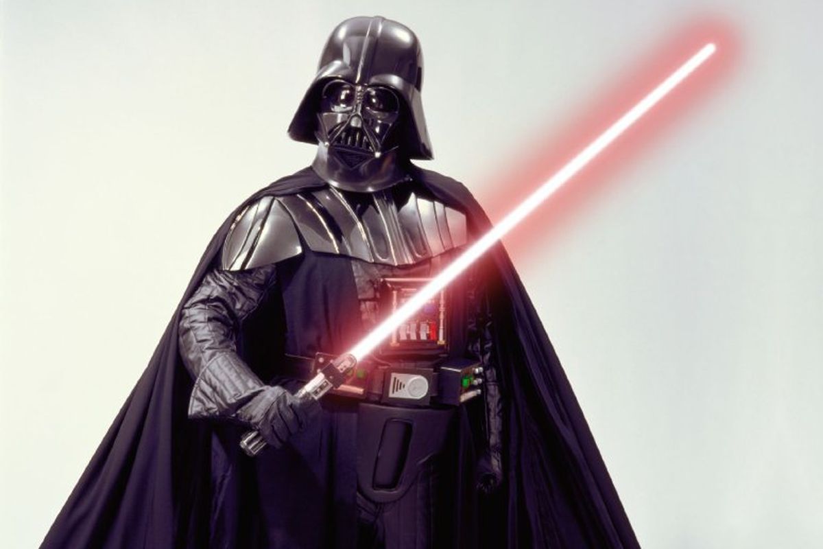 Darth Vader wield a distinctive red lightsaber.