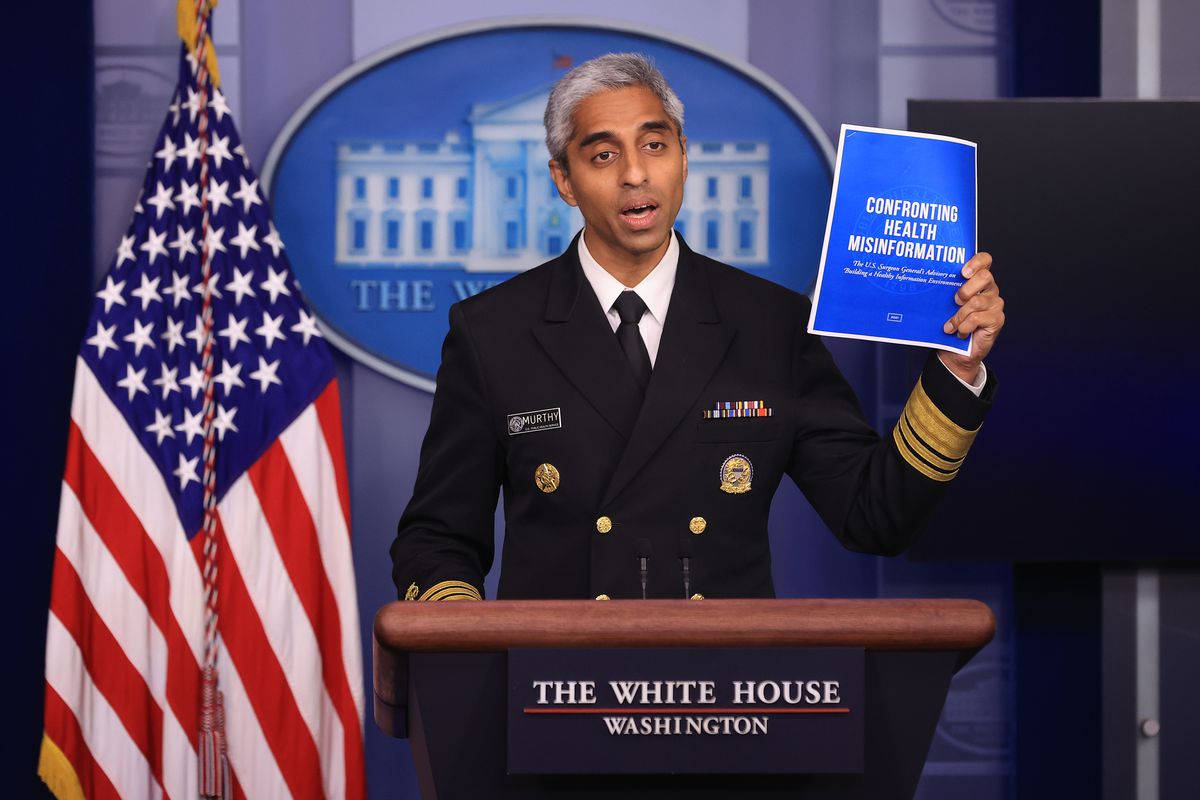 White House Press Secretary Psaki Holds Daily Briefing With Surgeon General Murthy