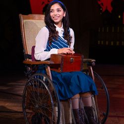 Mili Diaz as Nessarose in "Wicked." The show is playing in Salt Lake City at the Eccles Theater through March 3.