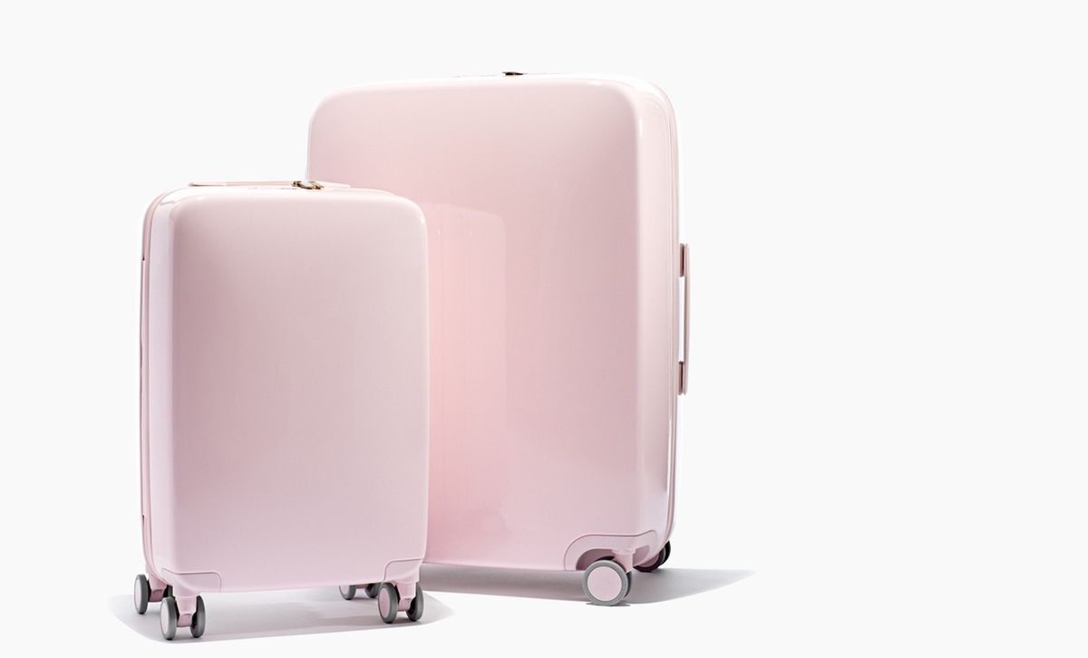 Pink luggage from Raden