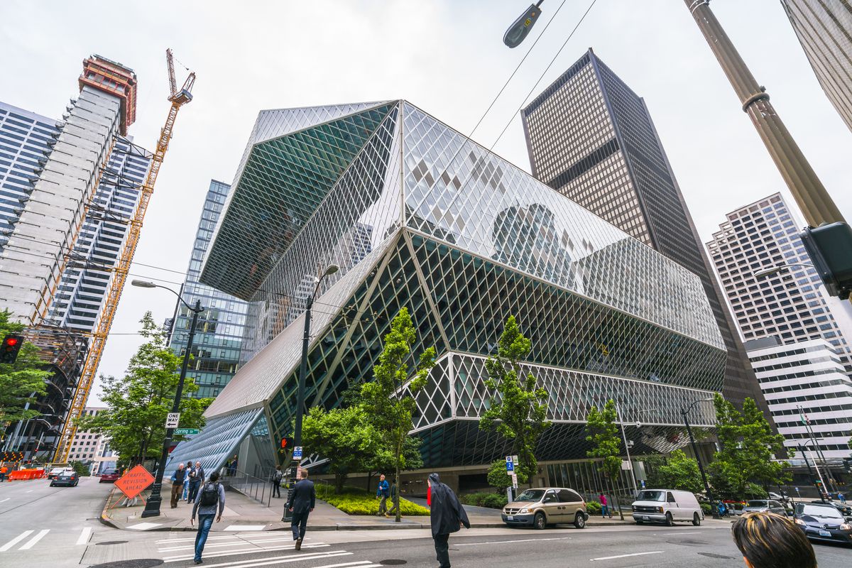 The Seattle Public Library’s Central Library. 