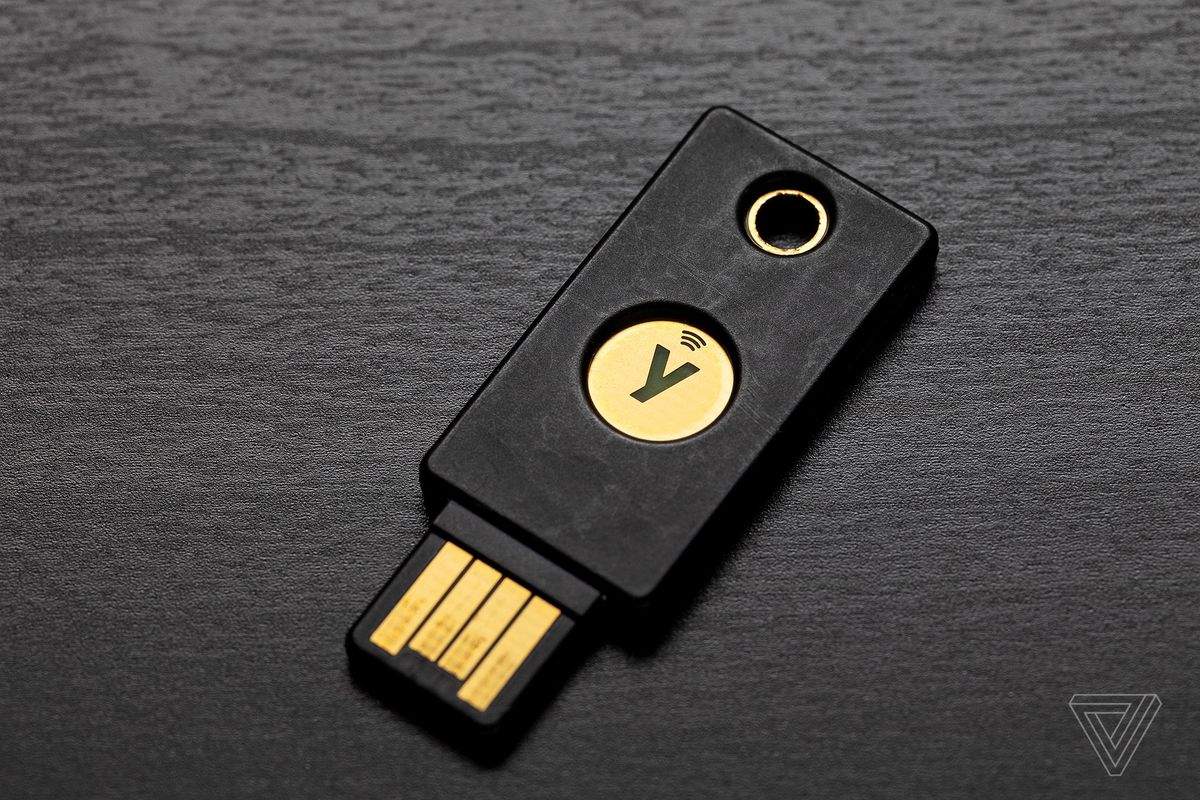 More Than a Password FIDO U2F and FIDO2 Certified Yubico Security Key NFC Fits USB-A Ports and Works with Supported NFC Mobile Devices Two Factor Authentication USB and NFC Security Key