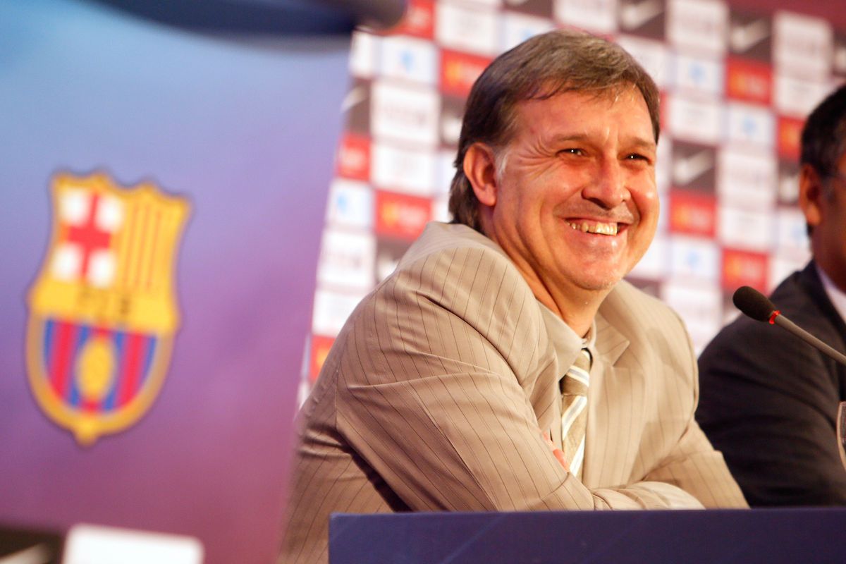 Gerardo Martino New Barcelona Manager Press Conference and Photo Call