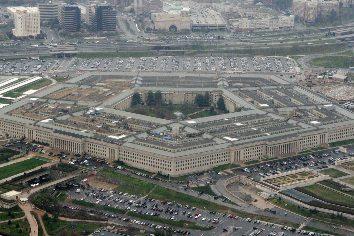 This March 27, 2008, file photo, shows the Pentagon in Washington. The U.S. Army, for the first time, is offering a maximum enlistment bonus of $50,000 to highly skilled recruits who sign up for six years. 