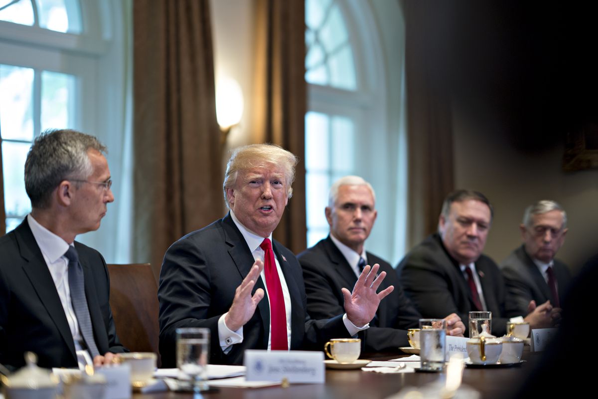 President Trump Hosts NATO’s Secretary General Jens Stoltenberg At The White House