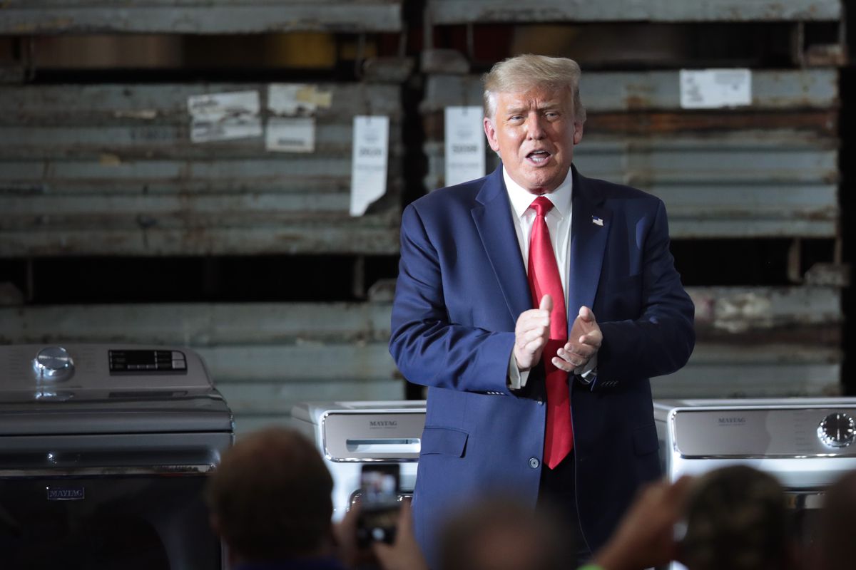 President Trump Speaks At Whirpool Factory In Ohio