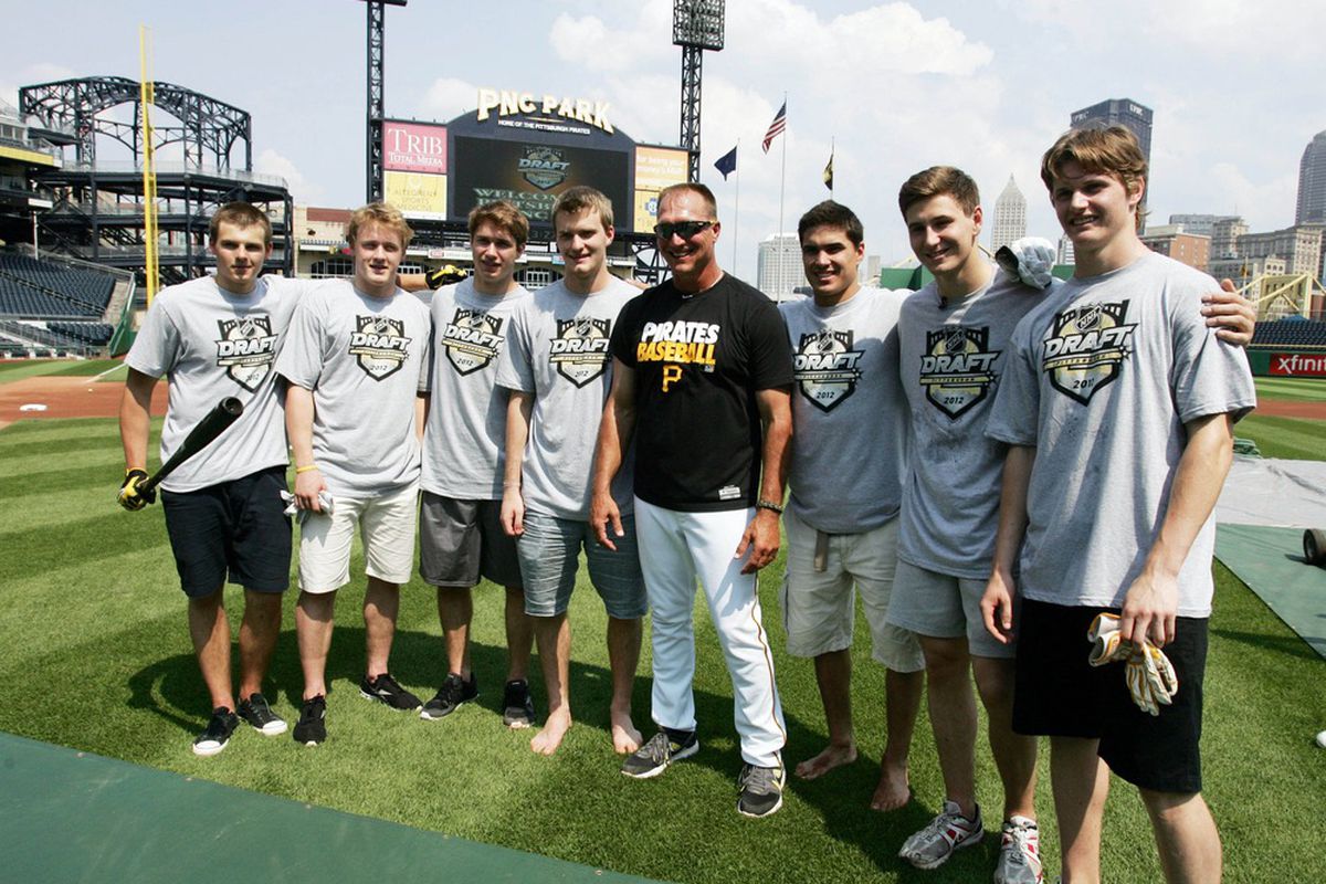 Insert obligatory joke about top NHL prospects touring PNC Park being better than the Pirates.