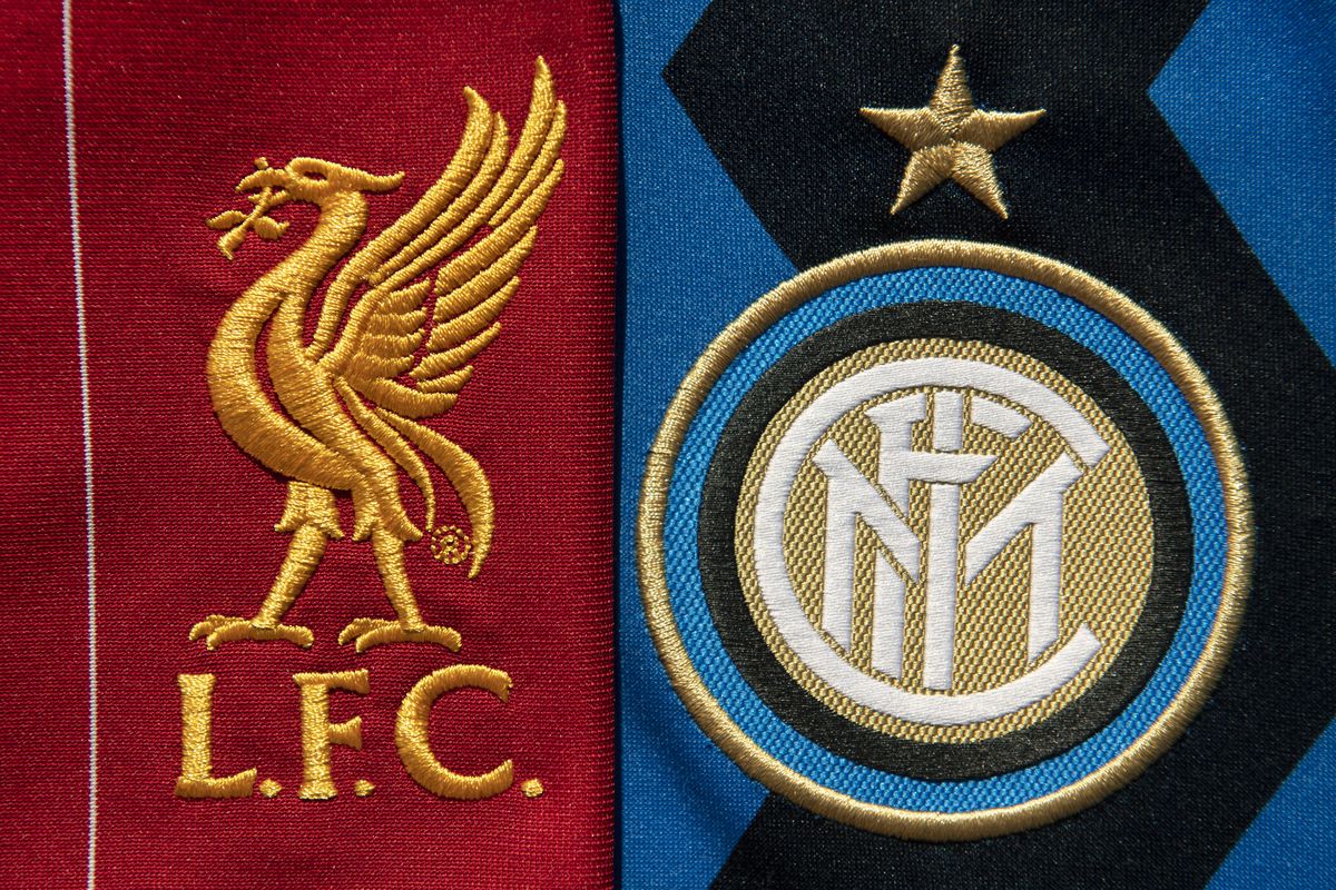 The Liverpool and Inter Milan Club Badges