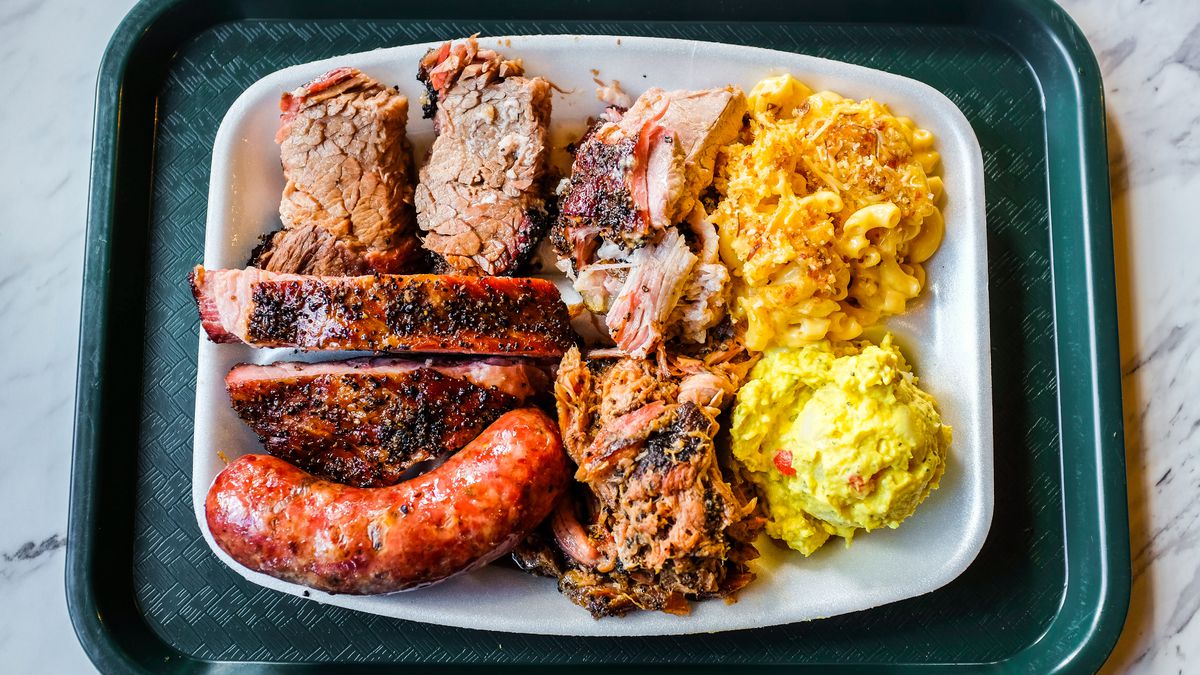 The Five Meat Platter at Killen's Barbecue