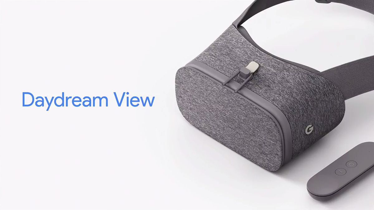 Google Daydream View VR headset with Daydream Controller