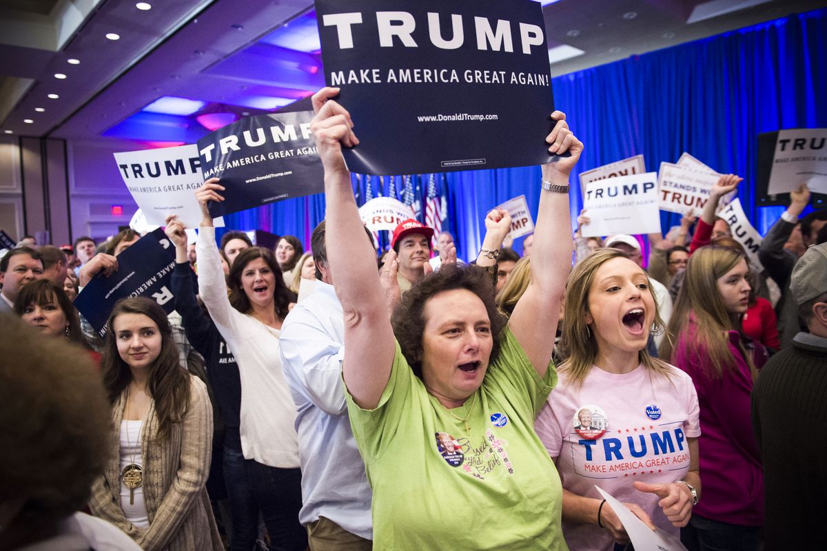 A Trump campaign event in South Carolina in 2016.