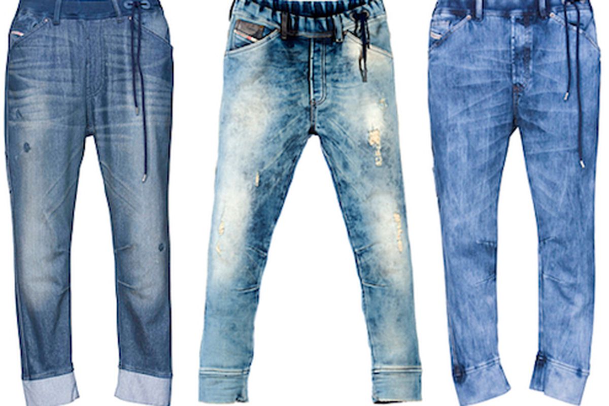 A step above the pajama jean. Image via <a href="http://style.mtv.com/2011/08/10/diesel-jogg-jeans/#more-53622">MTV Style</a>
