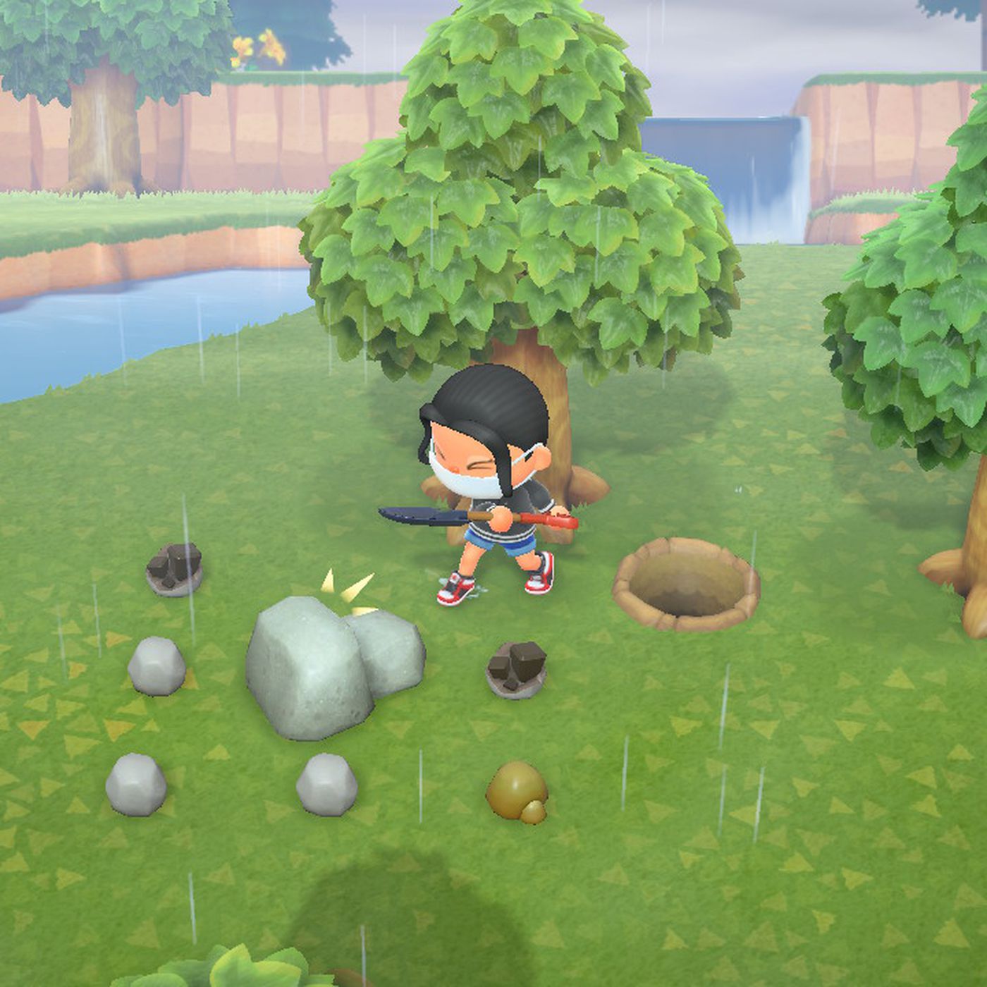 How to move rocks in Animal Crossing: New Horizons (Switch) - Polygon